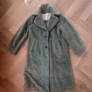 Proenza Schouler White Label Teddy Coat (pale green) Size S